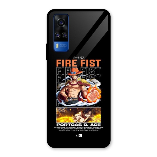 Fire Fist Ace Glass Back Case for Vivo Y51