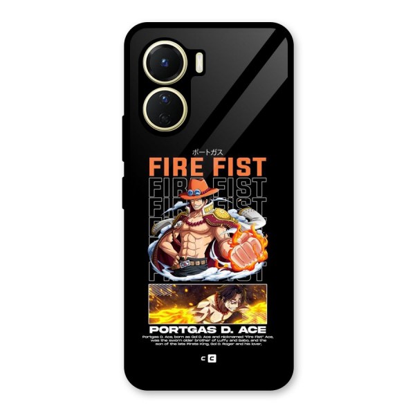 Fire Fist Ace Glass Back Case for Vivo Y56