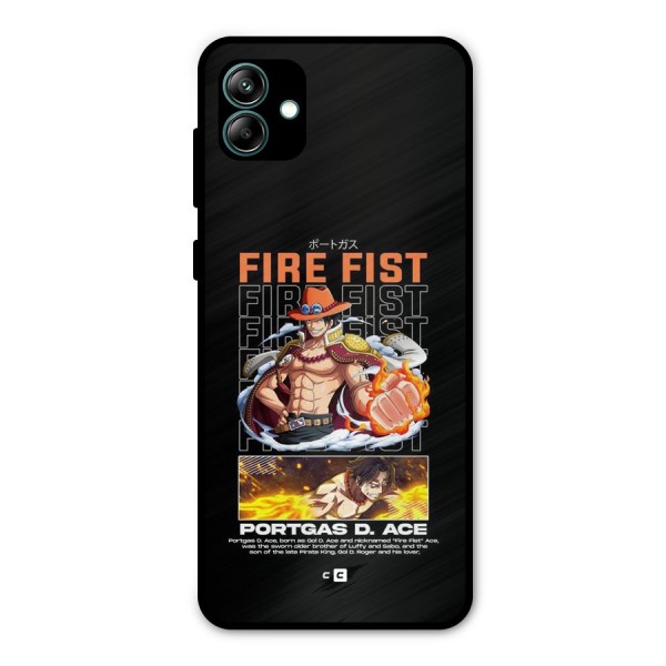 Fire Fist Ace Metal Back Case for Galaxy A04