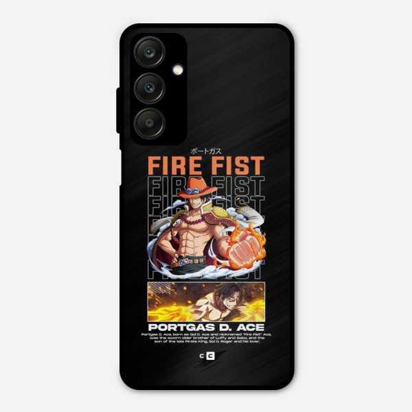 Fire Fist Ace Metal Back Case for Galaxy A25 5G