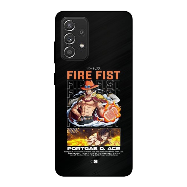 Fire Fist Ace Metal Back Case for Galaxy A52