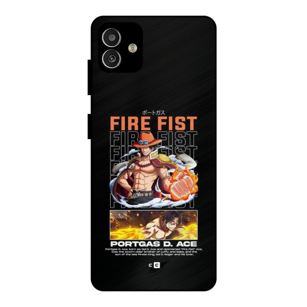 Fire Fist Ace Metal Back Case for Galaxy M13 5G