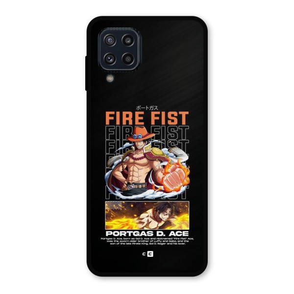 Fire Fist Ace Metal Back Case for Galaxy M32