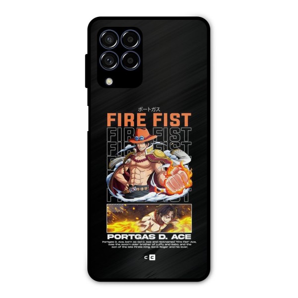 Fire Fist Ace Metal Back Case for Galaxy M53 5G