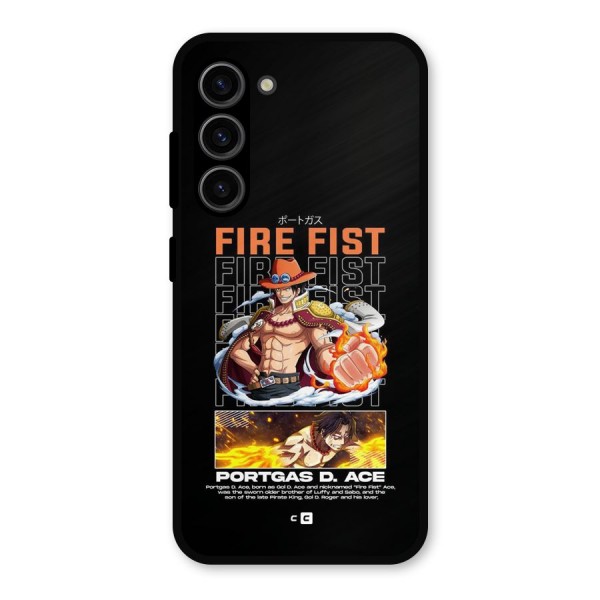 Fire Fist Ace Metal Back Case for Galaxy S23