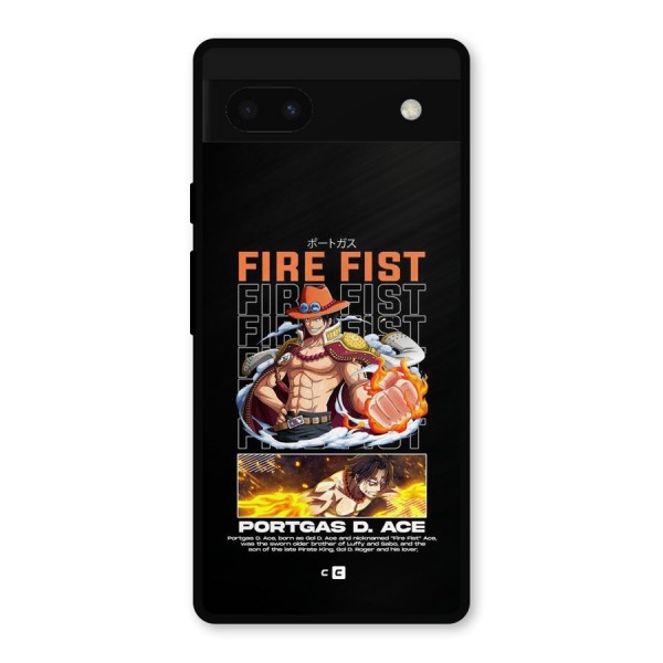 Fire Fist Ace Metal Back Case for Google Pixel 6a