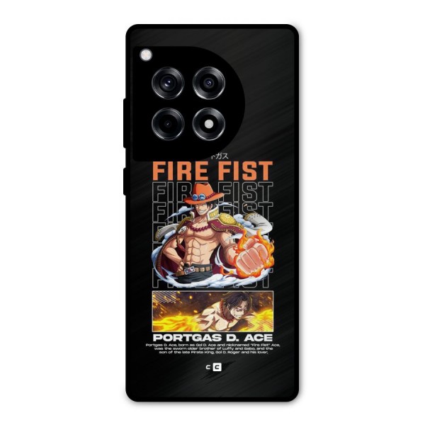 Fire Fist Ace Metal Back Case for OnePlus 12R