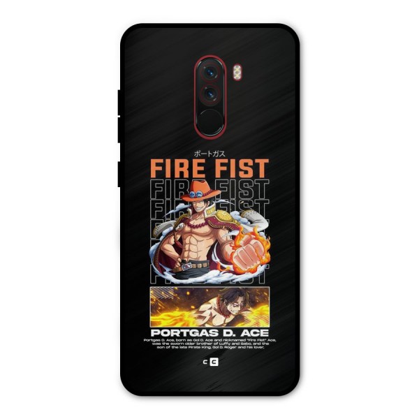 Fire Fist Ace Metal Back Case for Poco F1