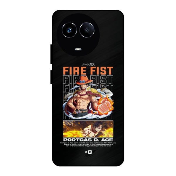 Fire Fist Ace Metal Back Case for Realme 11 5G