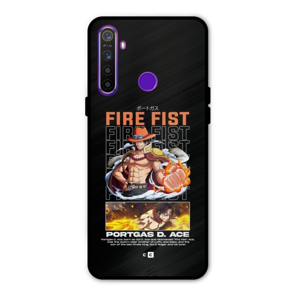 Fire Fist Ace Metal Back Case for Realme 5i