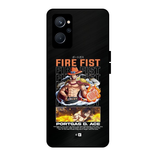 Fire Fist Ace Metal Back Case for Realme 9i 5G