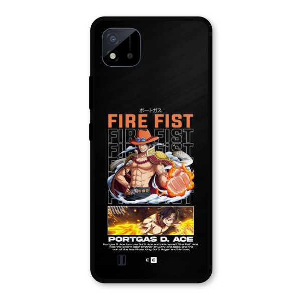 Fire Fist Ace Metal Back Case for Realme C11 2021