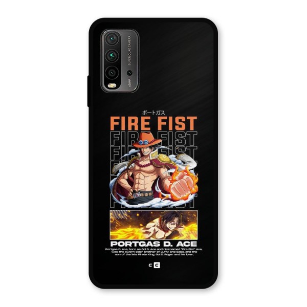 Fire Fist Ace Metal Back Case for Redmi 9 Power