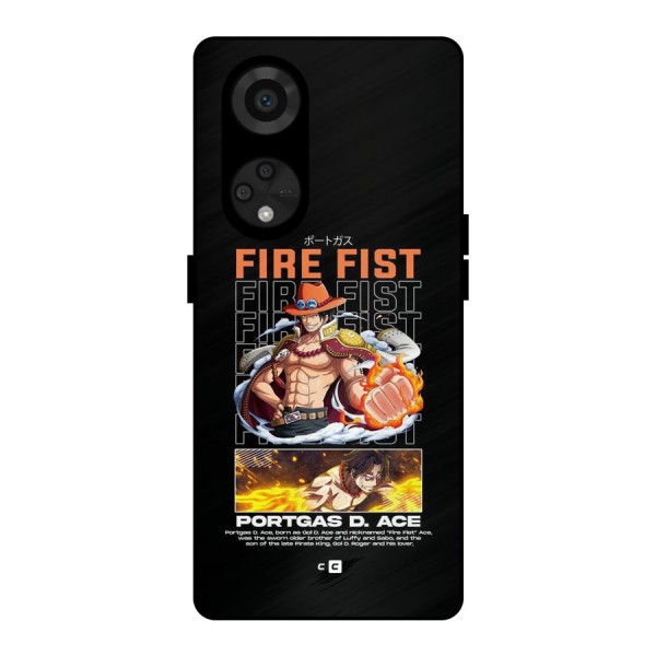 Fire Fist Ace Metal Back Case for Reno8 T 5G