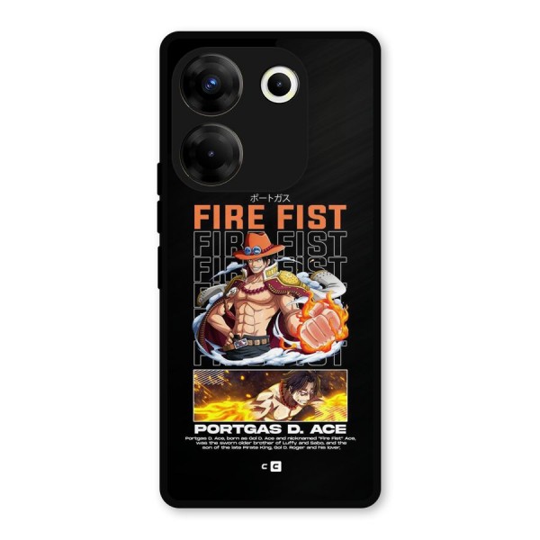 Fire Fist Ace Metal Back Case for Tecno Camon 20