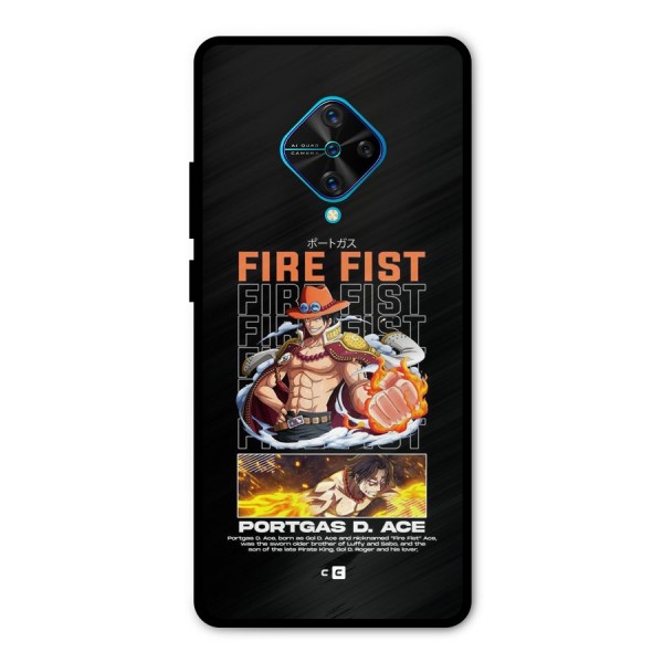 Fire Fist Ace Metal Back Case for Vivo S1 Pro