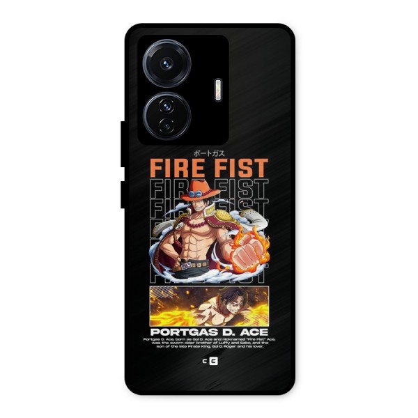 Fire Fist Ace Metal Back Case for Vivo T1 Pro