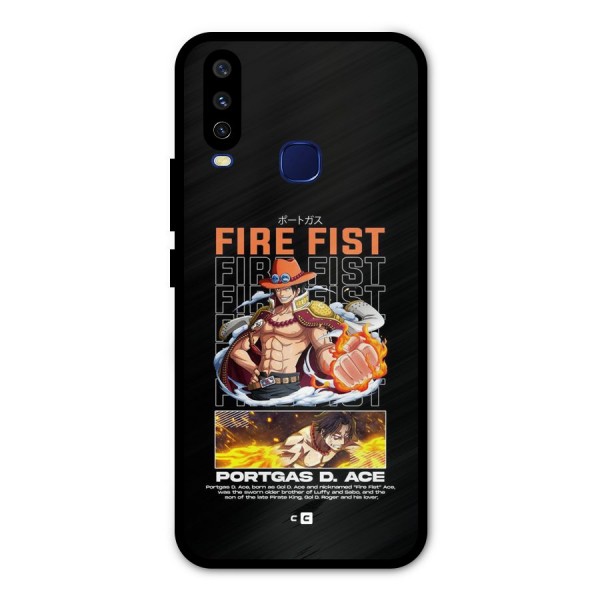 Fire Fist Ace Metal Back Case for Vivo U10