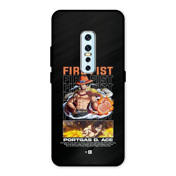 Fire Fist Ace Metal Back Case for Vivo V17 Pro