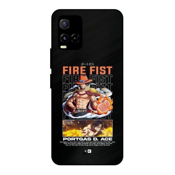 Fire Fist Ace Metal Back Case for Vivo Y21A