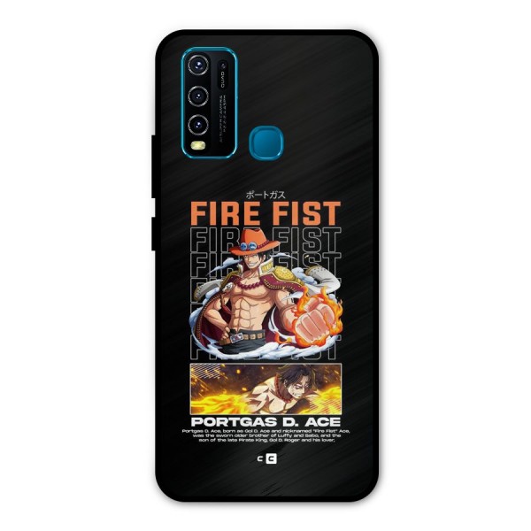 Fire Fist Ace Metal Back Case for Vivo Y30