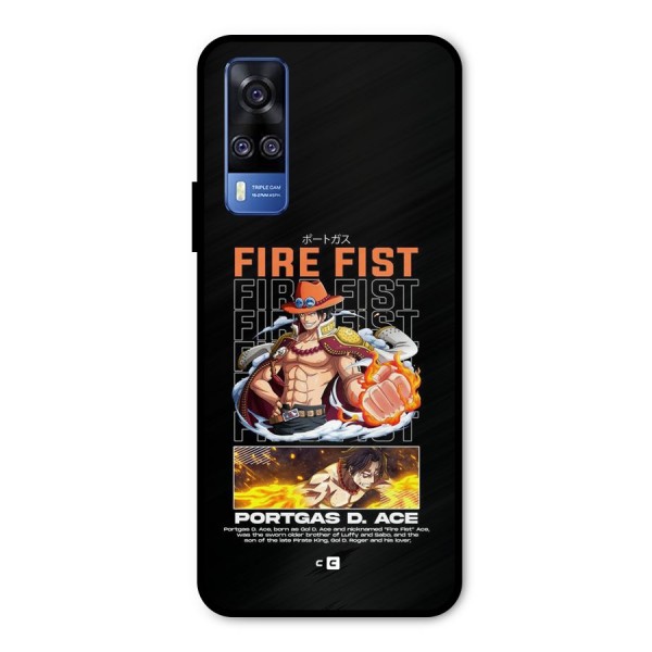 Fire Fist Ace Metal Back Case for Vivo Y31