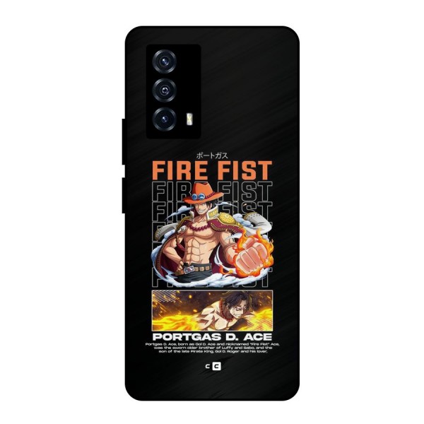 Fire Fist Ace Metal Back Case for iQOO Z5