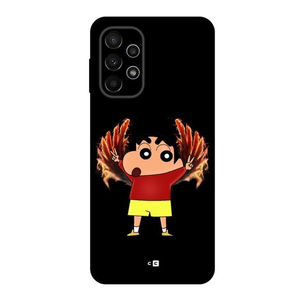 Fire Shinchan Back Case for Galaxy A23