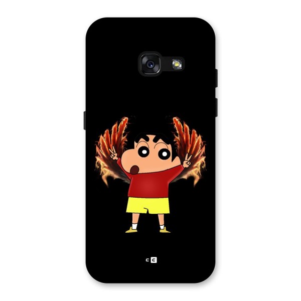 Fire Shinchan Back Case for Galaxy A3 (2017)