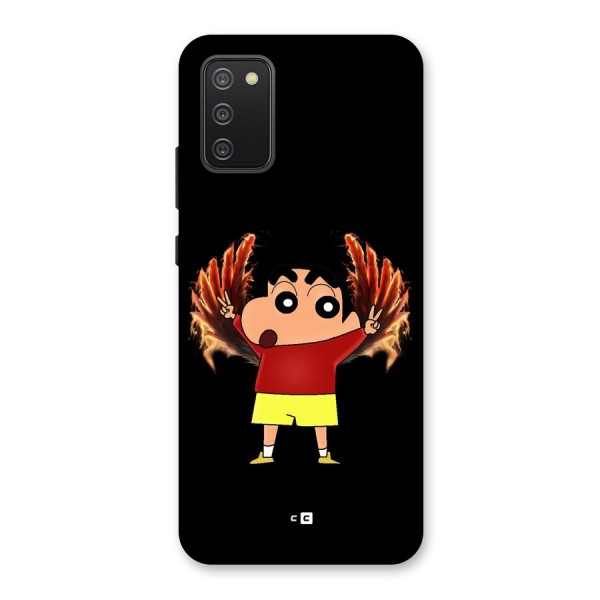 Fire Shinchan Back Case for Galaxy F02s