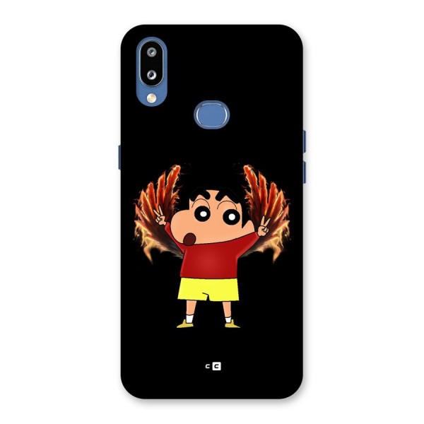 Fire Shinchan Back Case for Galaxy M01s