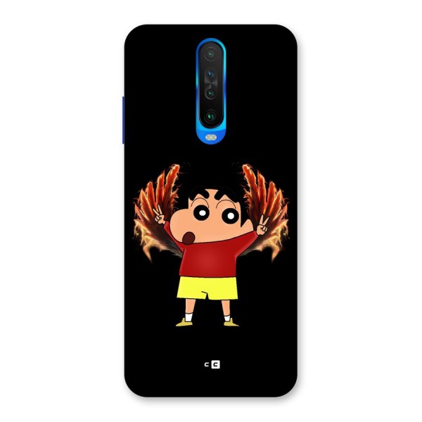 Fire Shinchan Back Case for Poco X2