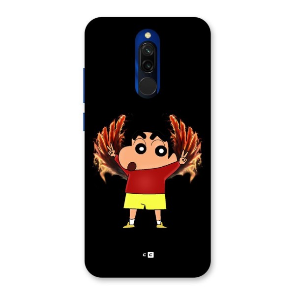 Fire Shinchan Back Case for Redmi 8