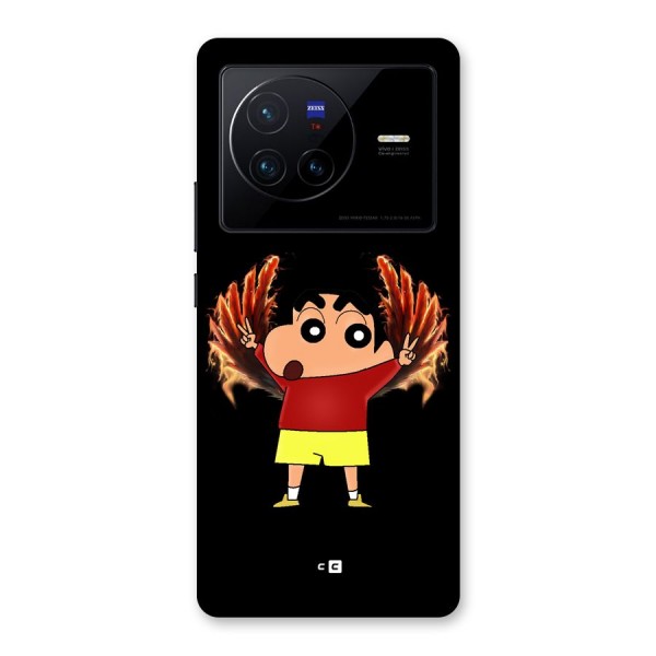 Fire Shinchan Back Case for Vivo X80