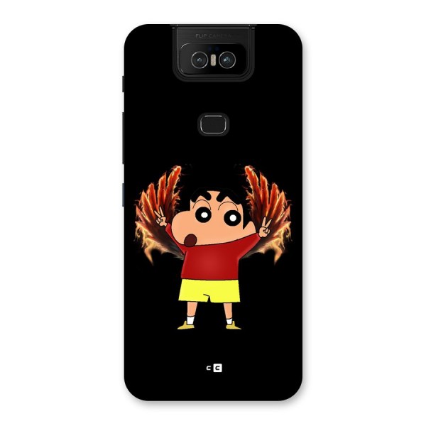 Fire Shinchan Back Case for Zenfone 6z