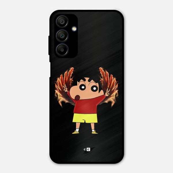 Fire Shinchan Metal Back Case for Galaxy A15 5G