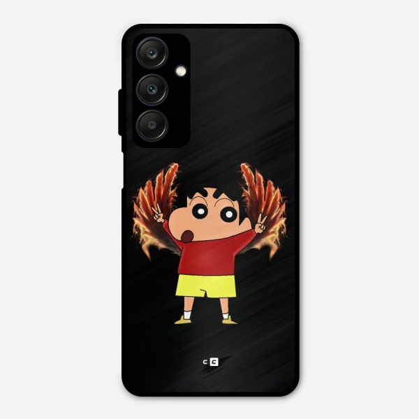 Fire Shinchan Metal Back Case for Galaxy A25 5G