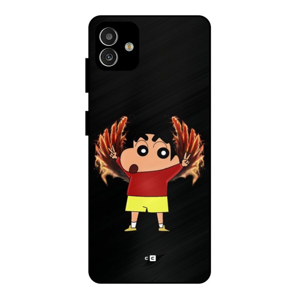 Fire Shinchan Metal Back Case for Galaxy M13 5G