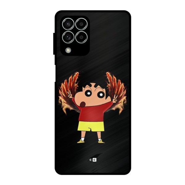 Fire Shinchan Metal Back Case for Galaxy M33