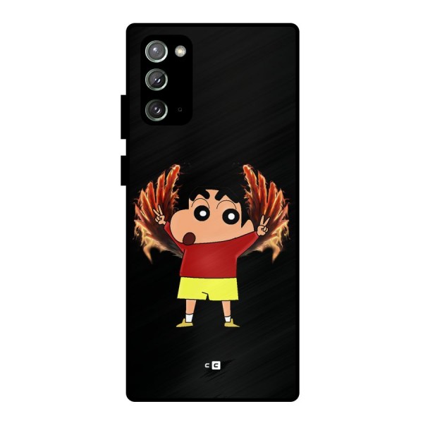 Fire Shinchan Metal Back Case for Galaxy Note 20