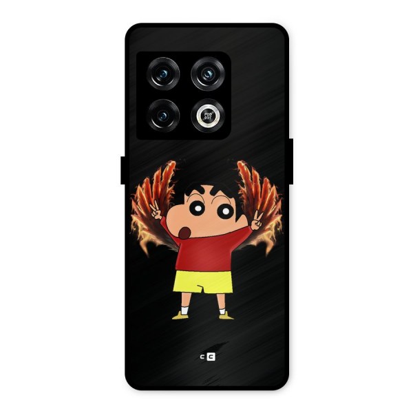 Fire Shinchan Metal Back Case for OnePlus 10 Pro 5G