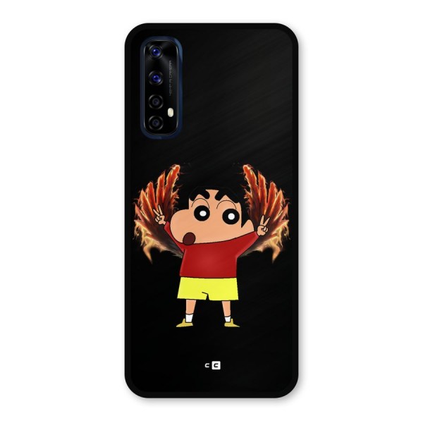 Fire Shinchan Metal Back Case for Realme 7