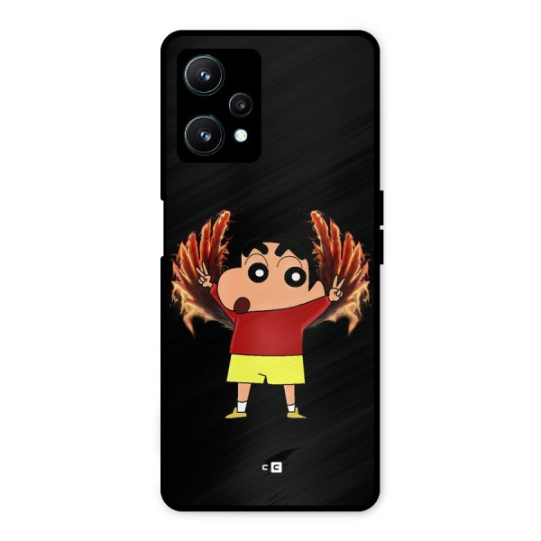 Fire Shinchan Metal Back Case for Realme 9 Pro 5G