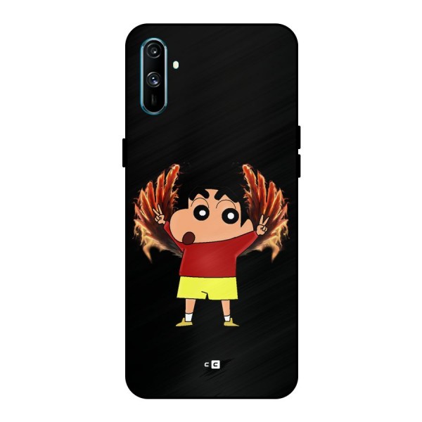 Fire Shinchan Metal Back Case for Realme C3