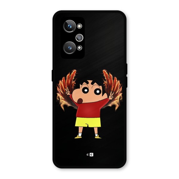 Fire Shinchan Metal Back Case for Realme GT 2