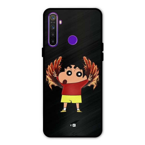 Fire Shinchan Metal Back Case for Realme Narzo 10