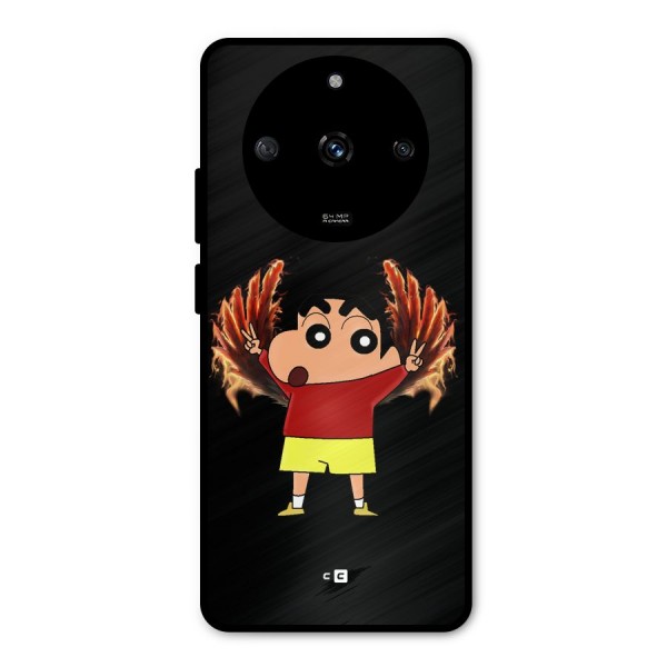 Fire Shinchan Metal Back Case for Realme Narzo 60 5G