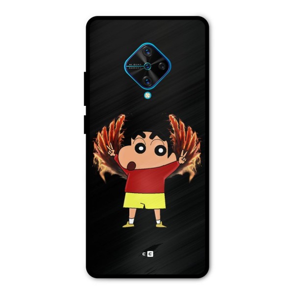 Fire Shinchan Metal Back Case for Vivo S1 Pro