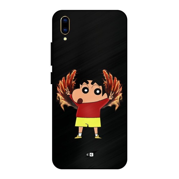 Fire Shinchan Metal Back Case for Vivo V11 Pro