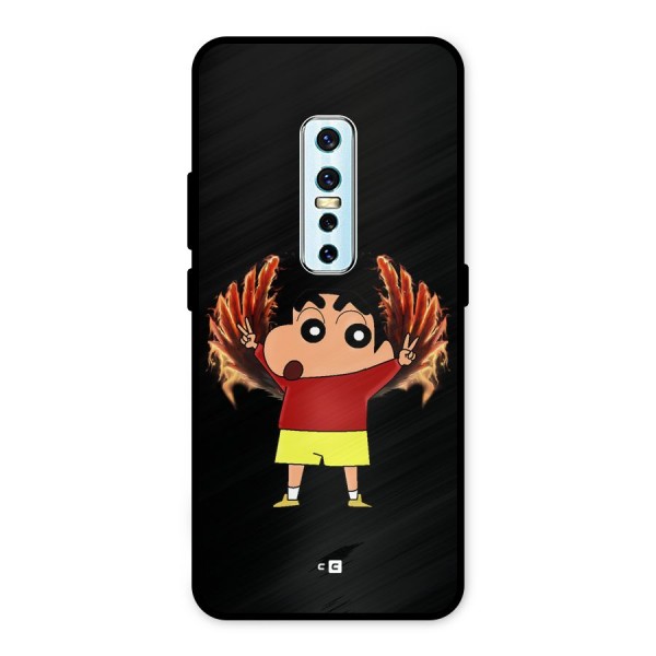 Fire Shinchan Metal Back Case for Vivo V17 Pro